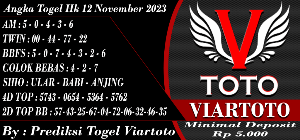 Angka Togel Hk 12 November 2023